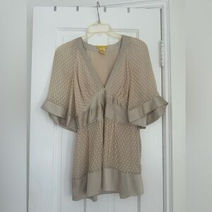 Catherine Malandrino Cream Blouse